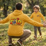 T-shirt Sweatshirt à capuche avec texte personnalisé Best Dad Heart Watercolor Photo T-shirt Sweatshirt Hoodie with Everyday Wear Fête des pères Cadeau d'anniversaire pour papa grand-père