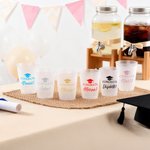 Personalized Graduation Cap Congrats Frosted Plastic Cups with Name and Year Set of 10 Graduation Party Favor for Graduates