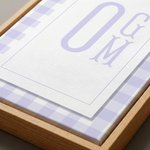 Personliga minimalistiska rutiga monogram Canvas-tryck väggkonst barnkammare dekor skepp från USA husvärmningsdopgåva för nya föräldrar