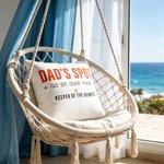 Personalised Go Sit Over There Multicolour Text Soft Cushion Cover with Remote Pocket Birthday Father's Day Housewarming Gift for Dad Family