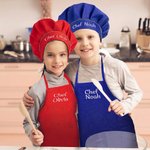 Set grembiule e cappello da chef per bambini