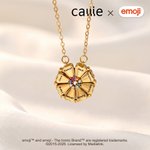 Personalisierte Gänseblümchen Halskette | mit Namen und Geburtssteinen | 2-in-1 Familienschmuck | Geburtstag Geschenk für Frauen | Callie × emoji ™