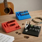 Gepersonaliseerde Multicolor 3D afgedrukte naam Gitaar plectrum Capo houder Plectrum opbergdoos Muziek Studio Decor Verjaardagscadeau voor muzikant Gitaarspeler