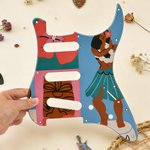 Personalisierte Foto Design Gitarre Pick Guard für Tele Strat mit Schraube Geburtstag Musik Festival Geschenk für Gitarrist Musikliebhaber