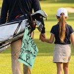 Personalized Best Daddy Multicolor Waffle Quick Dry Name Golf Towel with Carabiner Sports Accessory Birthday Father's Day Gift for Dad Golf Players