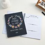 Personalised Fuck I’m Dead Watercolor Floral A5 Spiral Notebook with Name Souvenir Memorial Gift for Senior Family