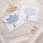 Mouchoir 100% coton avec nom Cadeau de mariage pour père mère grand-mère