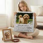 Personalised Warm Pet Photo Paw Print Framed Canvas Print with Name Home Decor Ship from USA Memorial Sympathy Gift for Pet Owners Lovers