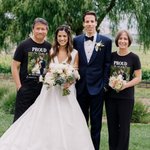 Personalised Proud of The Bride/Bridegroom Photo 100% Cotton Soft T-shirt with Name and Date Wedding Anniversary Gift for Family