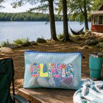 Personalized Artistic Name Waterproof Sandproof Beach Bag Pool Bag Cottage Lake Days Gift for Women