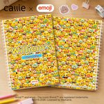Personalized Playful emoji Scene A5 Spiral Notebook with Name and Text Daily Use Birthday Gift for Kids Students | Callie × emoji ™
