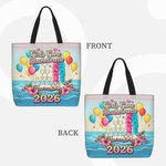 Personalised Girls Gone Bachelorette Sandbeach Large Tote Bag with Name and Year Bachelorette Party Gift for Women Bridesmaids