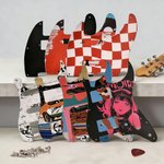 Personalisierte Foto Design Gitarre Pick Guard für Tele Strat mit Schraube Geburtstag Musik Festival Geschenk für Gitarrist Musikliebhaber