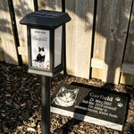 Personalisierte Solar-Gedenkleuchte mit Haustierfoto und Namen | Grablicht | Solarlampe für Garten | Erinnerungsgeschenk für Haustierliebhaber