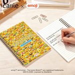 Personalized Playful emoji Scene A5 Spiral Notebook with Name and Text Daily Use Birthday Gift for Kids Students | Callie × emoji ™