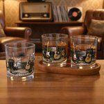 Personalised Guitar Studio Theme 10 oz Old Fashioned Whiskey Glass with Name Birthday Gift for Guitar Music Lover