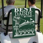 Personalized Best Daddy Multicolor Waffle Quick Dry Name Golf Towel with Carabiner Sports Accessory Birthday Father's Day Gift for Dad Golf Players