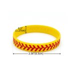 Personalised Ball Sports Silicone Band Bracelet with Engraved Text Birthday Game Day Gift for Sports Lovers