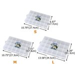 Personalised Cartoon Fish Clear Fishing Tackle Adjustable Storage Box with Name Birthday Daily Use Father's Day Gift for Fishing Lovers Anglers