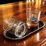 Personalized Old-Fashioned Dad Photo 10 oz Rock Whiskey Glass with Name and Text Father's Day Birthday Gift for Dad Grandad