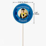Personalized Graduation Photo Cupcake Topper with Name Graduation Ceremony Gift for Graduates