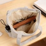 Personalized Graduation Cap Initial Large Capacity Corduroy Tote Bag with Name and Year Graduation Gift for Graduates