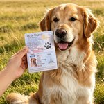 Personalised US Passport Inspired Pet Passport Photo Album with Pet Photo and Name Travel Keepsake Birthday Adoption Gift for Pet Owners