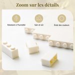 Puzzle de bloc personnalisé avec photo et textes - Cadeau de la fête des Mères pour les futures mamans