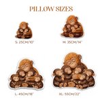Personalized Mommy Monkey Hugging 1-6 Baby Monkeys Soft Throw Pillow with Names Home Decor Birthday Gift for Mom Grandma