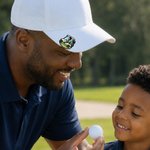Personalized Cartoon Character Kid Face Photo Golf Cart Marker Magnetic Hat Clip with Name Father's Day Birthday Gift for Dad Golf Lovers
