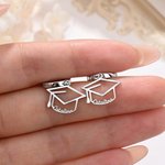 Personalized Graduation Cap Name Earrings Dainty Jewelry Birthday Graduation Ceremony Gift for Graduates