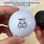 Personalized Funny Male Body Part Design Name Multicolor Golf Ball Stamp Club Competition Souvenir Birthday Gift for Golf Lover Golfer