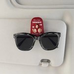 Personalizado Multicolor Kid Face Foto PU Cuero Magnético Coche Sunglass Holder Clip con Nombre Uso Diario Cumpleaños Regalo para Padres Abuelos Conductores