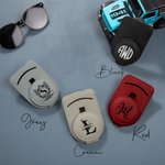 Personalized Leather Multifunctional Name Car Sunglasses Holder Magnetic Clip Daily Use New Car Birthday Gift for Car Owners