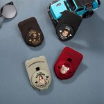 Personalizado Multicolor Kid Face Foto PU Cuero Magnético Coche Sunglass Holder Clip con Nombre Uso Diario Cumpleaños Regalo para Padres Abuelos Conductores