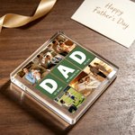 Personalized Dad Nine-Grid 6 Photos Collage Square Acrylic Plaque Home Decor Father's Day Birthday Gift for Father