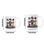 Tazza da caffè in ceramica personalizzata a tema corsa con nome Uso quotidiano Regalo per il giorno del compleanno per uomini, ragazzi e amanti delle corse