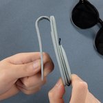 Personalized Leather Multifunctional Name Car Sunglasses Holder Magnetic Clip Daily Use New Car Birthday Gift for Car Owners