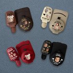 Personalizado Multicolor Kid Face Foto PU Cuero Magnético Coche Sunglass Holder Clip con Nombre Uso Diario Cumpleaños Regalo para Padres Abuelos Conductores