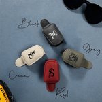 Personalized Leather Multifunctional Name Car Sunglasses Holder Magnetic Clip Daily Use New Car Birthday Gift for Car Owners