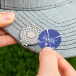 Marcador de Bolas de Golf Personalizado Clip Magnético para Sombrero con Nombre Accesorios de Golf de Primera Calidad Regalo para Aficionados al Golf
