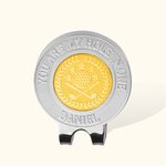 Personalisierte Edelstahl magnetische Golf Ball Marker Hut Clip mit Text Premium-Zubehör Geburtstagsgeschenk für Golfer