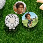 Personalizzato faccia foto personaggio dei cartoni animati Golf Ball Marker magnetico cappello clip con nome compleanno gioco giorno regalo per il giocatore di golf