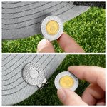 Personalisierte Edelstahl magnetische Golf Ball Marker Hut Clip mit Text Premium-Zubehör Geburtstagsgeschenk für Golfer