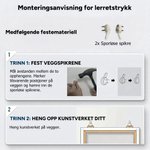 Personlig lerretstrykk av bryllupssted i akvarell med trykt navn og dato som romantisk veggdekor og bryllupsgave til par