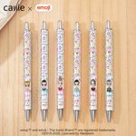Personalizzato colorato Emoji Mix Cartoon Character penna a sfera con nome uso quotidiano regalo di compleanno per la famiglia | Callie × emoji ™
