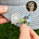 Personalizzato faccia foto personaggio dei cartoni animati Golf Ball Marker magnetico cappello clip con nome compleanno gioco giorno regalo per il giocatore di golf