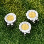 Personalisierte Edelstahl magnetische Golf Ball Marker Hut Clip mit Text Premium-Zubehör Geburtstagsgeschenk für Golfer