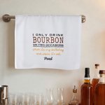 Personalised Bourbon Whiskey Kitchen Towel with Name Kitchen Decor Father's Day Birthday Gift for Father Man