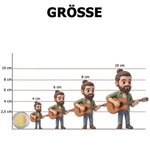 Personalisierte Mini-Me 3D-Figur nach Foto | mit eingraviertem Wunschtext auf Sockel | Wohndeko | Jahrestag Geburtstag Geschenk für Familie Freunde